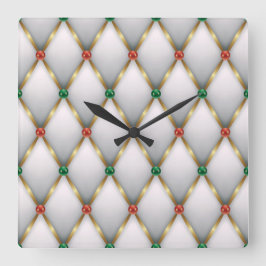Relógio Quadrado Elegant Christmas Wall Clock – Festive Winter Time