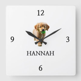 Relógio Quadrado Elegante "HANNAH" Personalizado