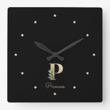 Elegante Monograma Botânico - Letra P