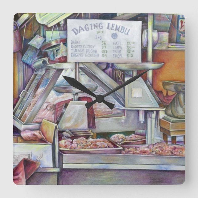 Relógio Quadrado Em 10 minutos, esqueci o aniversário da minha espo (Frente)