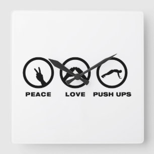 Relógio Quadrado Empurre levanta