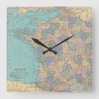 Relógio Quadrado Encontrando Paris cronometre junto