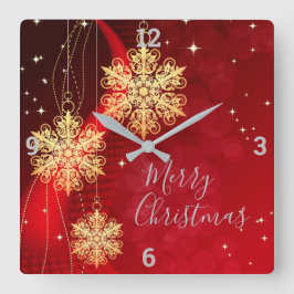 Relógio Quadrado Enfeites de natal