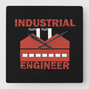 Relógio Quadrado engenheiro industrial