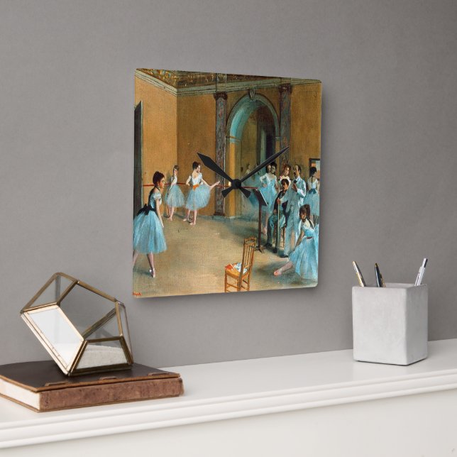 Relógio Quadrado Ensaio no Foyer da Ópera La Rue (Escritório)