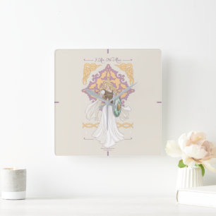 Relógio Quadrado Éowyn "Eu Não Sou Nenhum Homem" Gráfico Pronto par