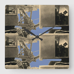 Relógio Quadrado Equipamento pesado do guindaste noroeste do