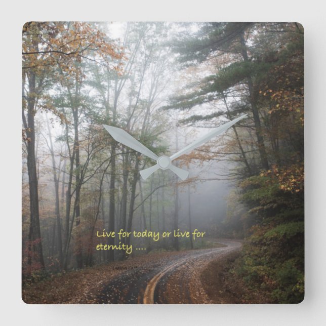 Relógio Quadrado "Escolha " (Frente)