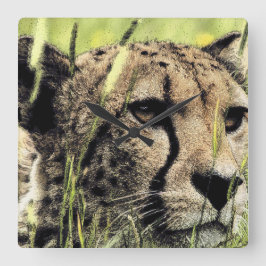 Relógio Quadrado "Escondendo Chita"