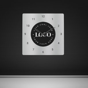 Relógio Quadrado Escritório da Companhia de Logotipo Personalizado 