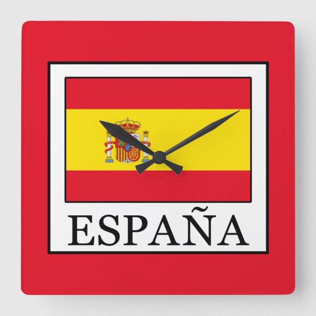 Relógio Quadrado Espanha (Frente)