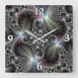 Relógio Quadrado Espiral preciosa