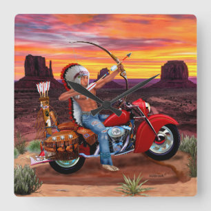 Relógio Quadrado Espírito Indiano para Sempre