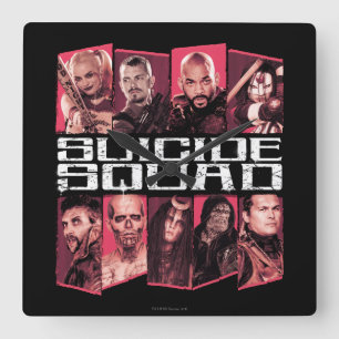 Relógio Quadrado Esquadrão Suicida   Task Force X Grupo Emblem