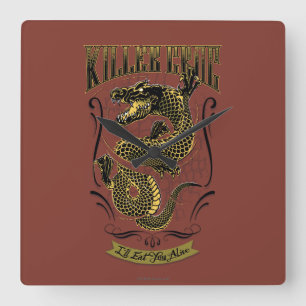 Relógio Quadrado Esquadrão Suicida   Tatuagem em Croc