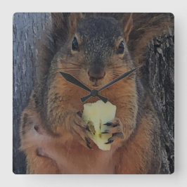 Relógio Quadrado Esquilo