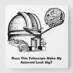 Relógio Quadrado Esse Telescópio Faz Meu Asteroide Parecer Grande?