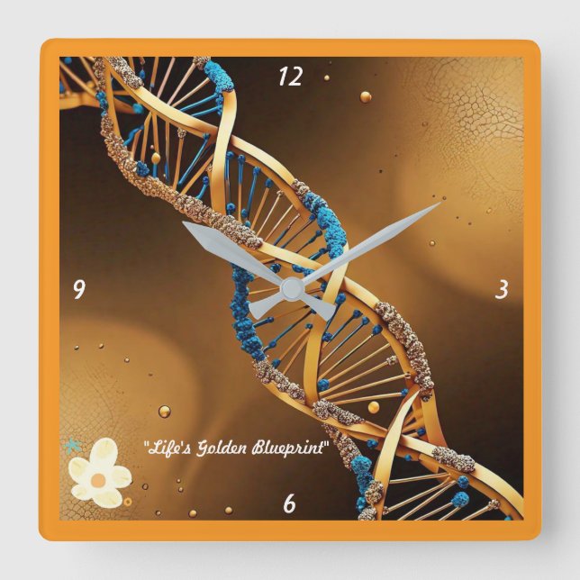 Relógio Quadrado "Essência de ser" (Frente)