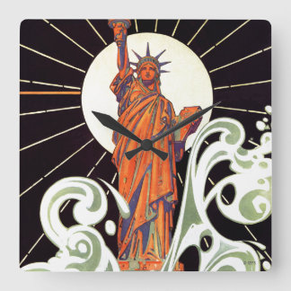 Relógio Quadrado Estátua da Liberdade