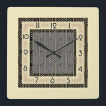 Relógio Quadrado Estilo Art Deco<br><div class="desc">design de relógio do excelente. Você vai adorar como os outros. Esteja livre para usar este design para outro produto que você quiser,  personalizar ou adicionar seu texto. Siga-me para mais. Obrigado. Tenha um bom dia.</div>