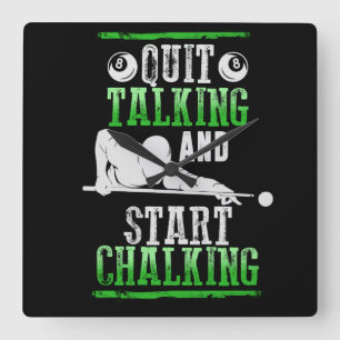 Relógio Quadrado Estilo de Billard