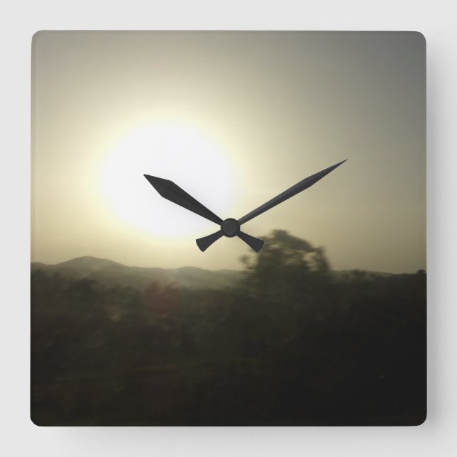 Relógio Quadrado ESTILO DE DESIGN ECO DO MOODY DO Wall Clock (Frente)