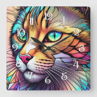 Estilo de Vidro Obtido por Aquarela Cat II