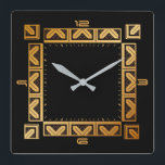 Relógio Quadrado Estilo elegante do Art Deco<br><div class="desc">design de relógio do excelente. Você vai adorar como os outros. Esteja livre para usar este design para outro produto que você quiser ou para personalizar e adicionar seu texto. Siga-me para mais. Obrigado. Tenha um bom dia.</div>