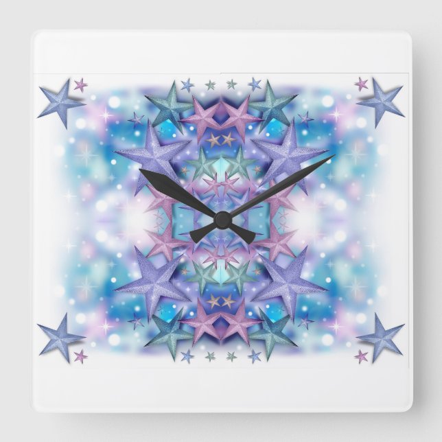 Relógio Quadrado Estilos Clássicos (Frente)