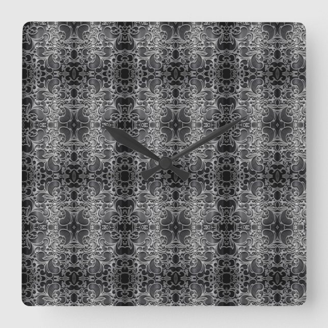 Relógio Quadrado Estilos Clássicos de Rolagem (Frente)