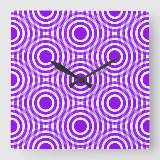 Relógio Quadrado Estilos Clássicos de Rolagem (Frente)