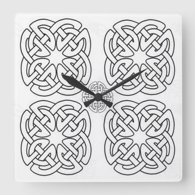 Relógio Quadrado Estilos Clássicos de Rolagem (Frente)