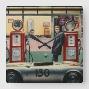 Relógio Quadrado Estrada do destino