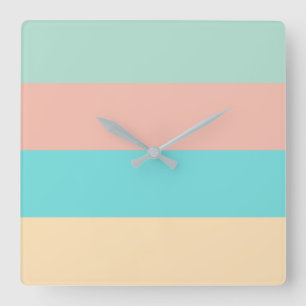 Relógio Quadrado Estrias Costeiras Retrotraídas