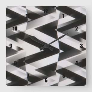 Relógio Quadrado Etapas de metal muito divertidas e incomuns