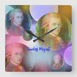 Relógio Quadrado Eterno Mozart Music