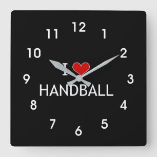 Relógio Quadrado Eu Adoro Handball