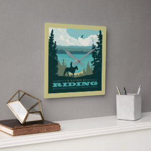 Relógio Quadrado Eu Preferencialmente Andando