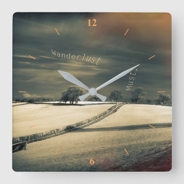 Relógio Quadrado Eu Venho Porque... (Frente)