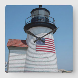 Relógio Quadrado EUA, Massachusetts, Nantucket. Ponta Brant