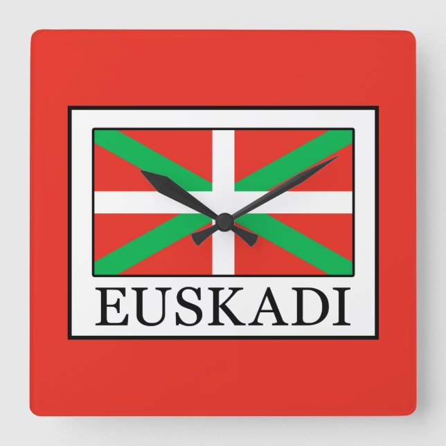 Relógio Quadrado Euskadi (Frente)