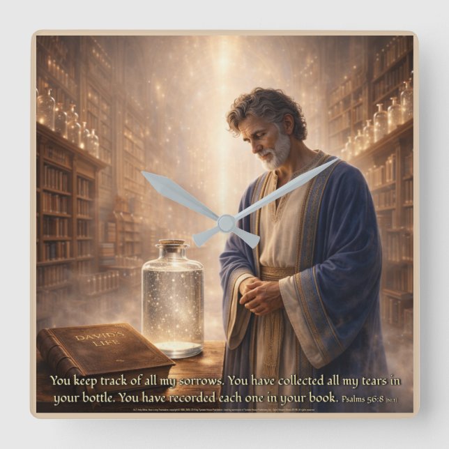 Relógio Quadrado Every Tear Remembered  (Frente)