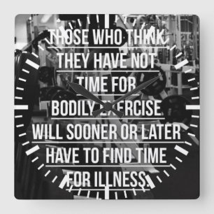 Relógio Quadrado Exercício - Motivação do Workout