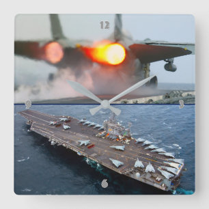 RELÓGIO QUADRADO F-14 TOMCAT