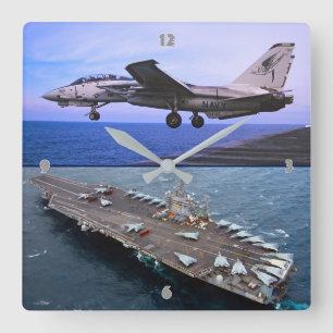 RELÓGIO QUADRADO F-14 TOMCAT