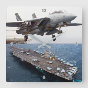 RELÓGIO QUADRADO F-14 TOMCAT