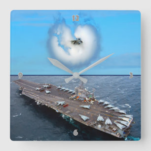 RELÓGIO QUADRADO F-14 TOMCAT