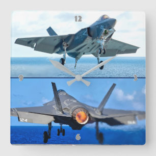 RELÓGIO QUADRADO F-35C LIGHTNING II