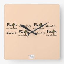 "Faith is a Lifestyle" Wall Clock