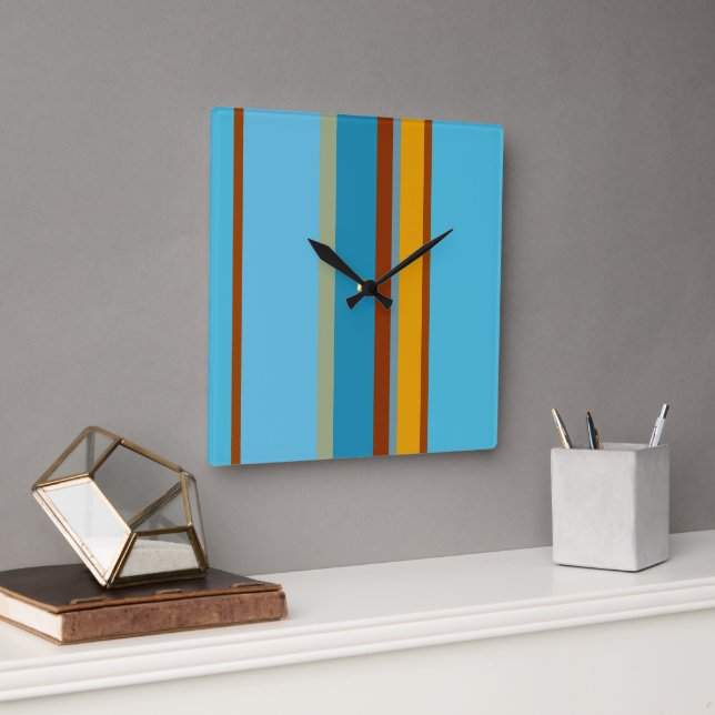 Relógio Quadrado Faixa Sudoeste 15 (Escritório)